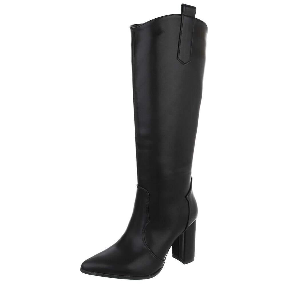 Dames hoge laarzen high heels zwart 36 37 38 39 40 41, Ophalen of Verzenden, Nieuw, Zwart, Hoge laarzen