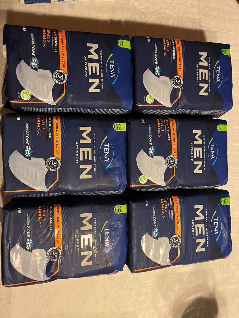 Tena men pampers, Diversen, Verpleegmiddelen, Ophalen, Nieuw