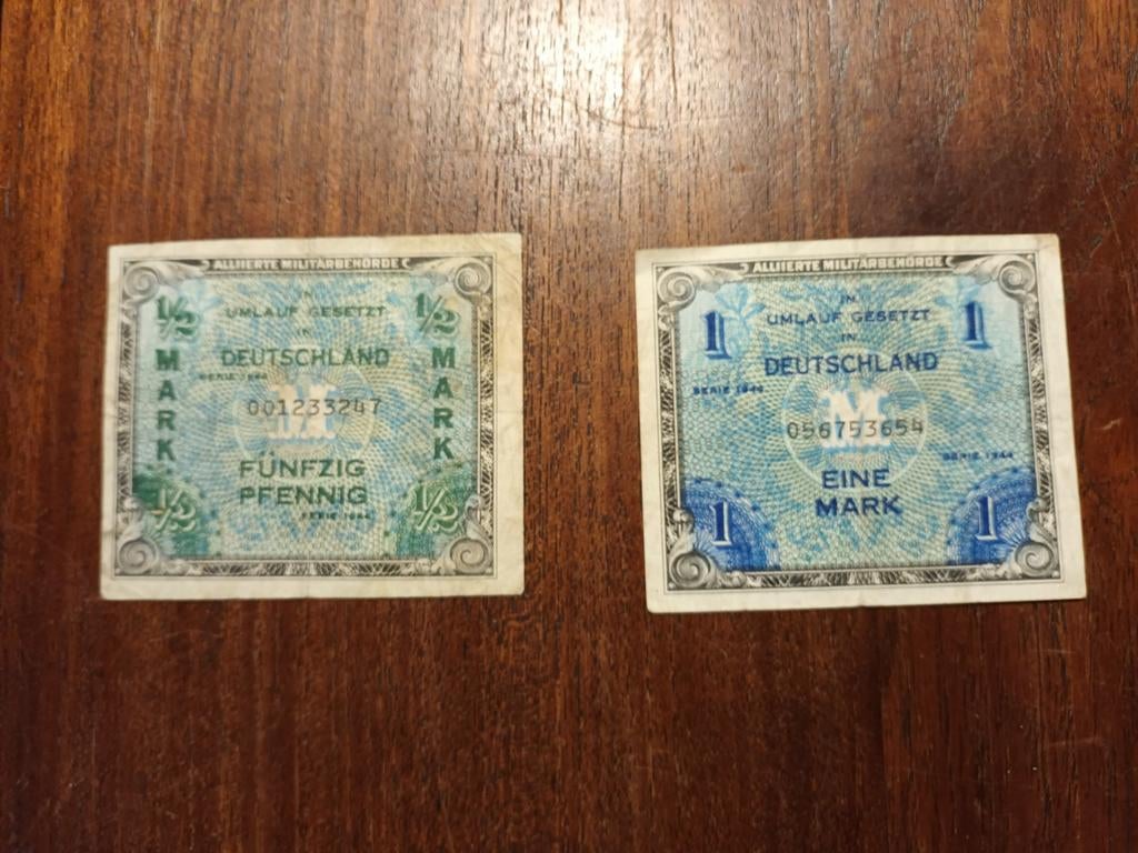 Lot de 2 billets militaires US WW2 1944, Enlèvement ou Envoi, Armée de terre, Autres types