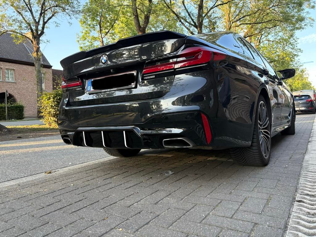 Bmw G30 hybride 5 reeks, Auto's, Automaat, Achterwielaandrijving, Zwart, Leder
