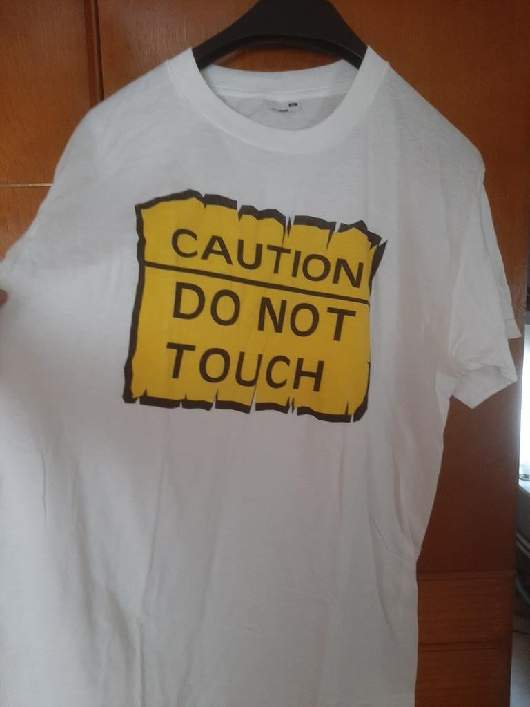 90's MegArena Mallorca "Caution Do Not Touch”–XL–Nieuw, Ophalen of Verzenden, Nieuw, Maat 56/58 (XL), Wit