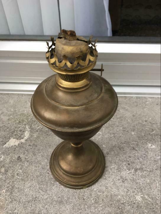Koperen petroleumlamp, Ophalen of Verzenden