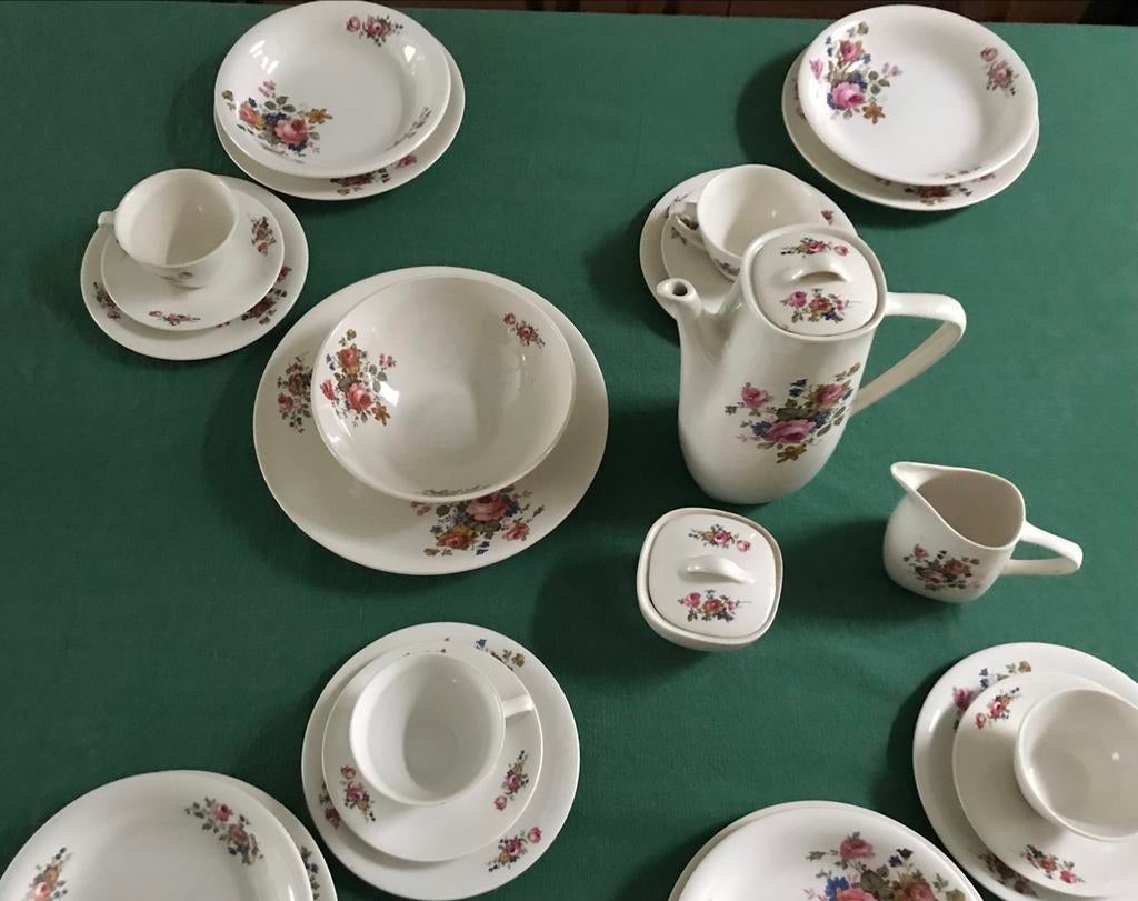 Vintage Boch koffie en eetservies Titiana Miami, Enlèvement ou Envoi