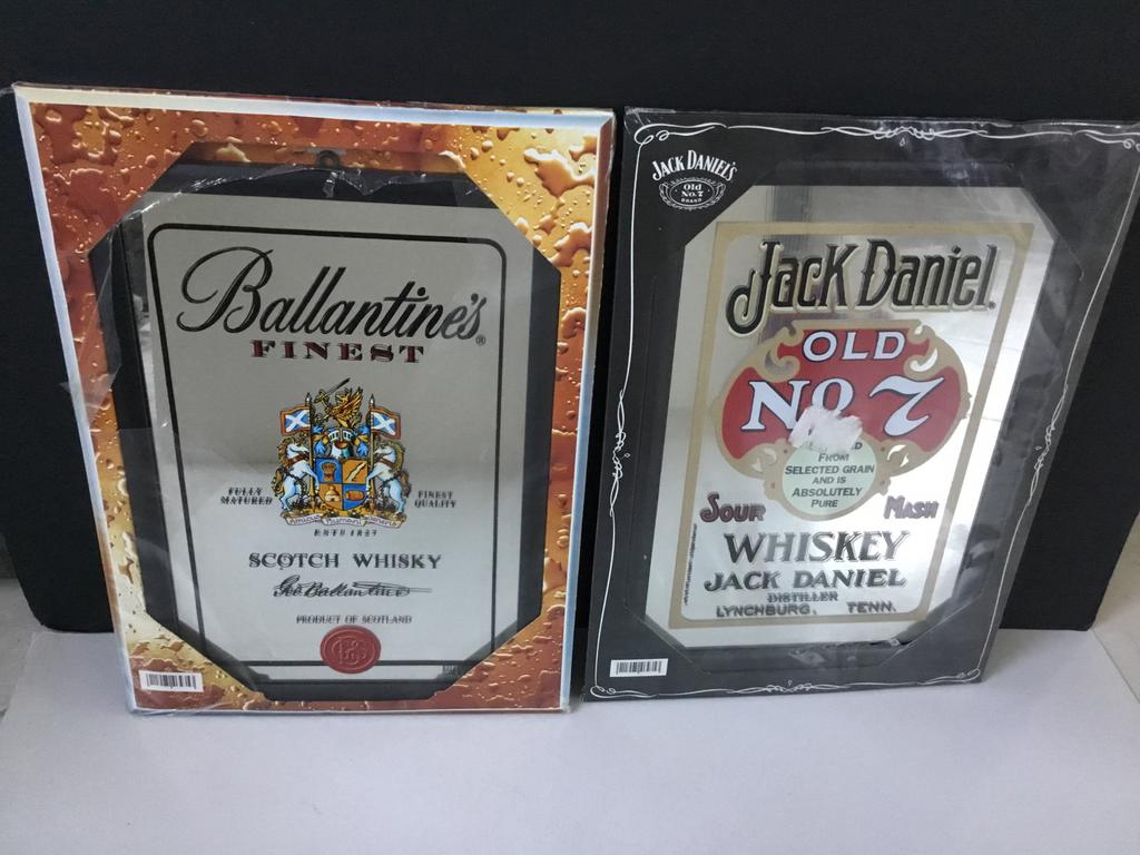 2 kaders Whisky spiegel met reclame nog ingepakt, Verzamelen, Ophalen of Verzenden, Zo goed als nieuw