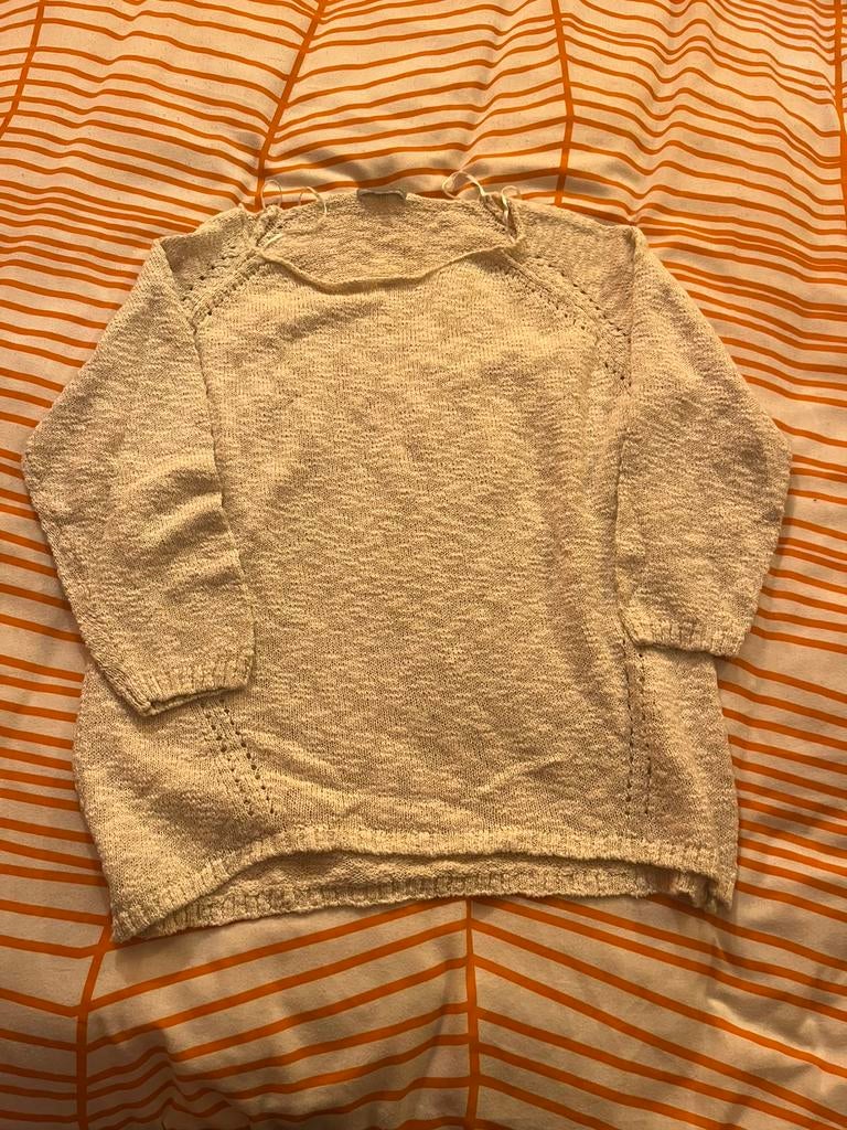 Pull Sora JBC en or blanc M, Enlèvement ou Envoi, Comme neuf, Blanc
