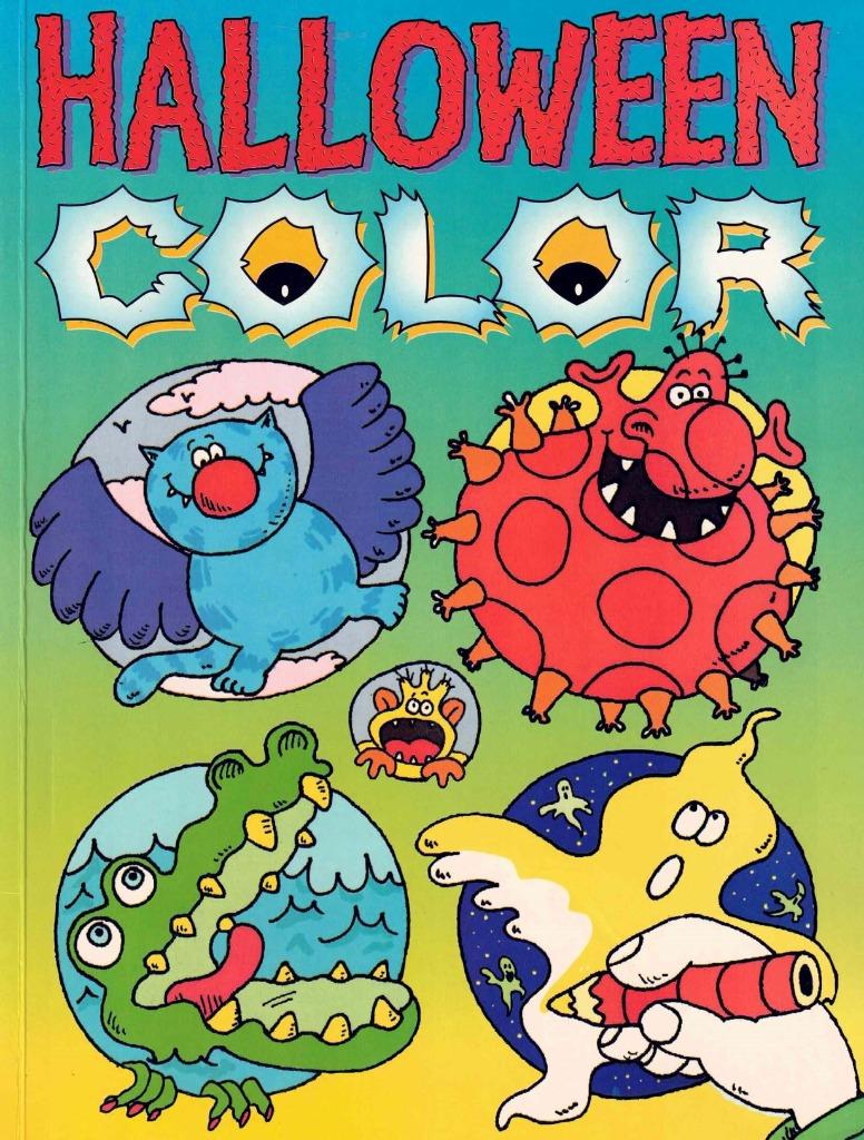 Halloween color : Kleur-& en doe-boek voor kids va +/- 5 jr, Ophalen of Verzenden, Gebruikt, Puzzelen