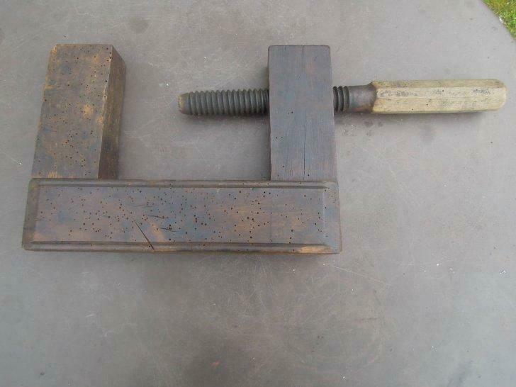 antieke spanvijs in hout - sigarenvorm, Doe-het-zelf en Bouw, Ophalen of Verzenden, Gebruikt