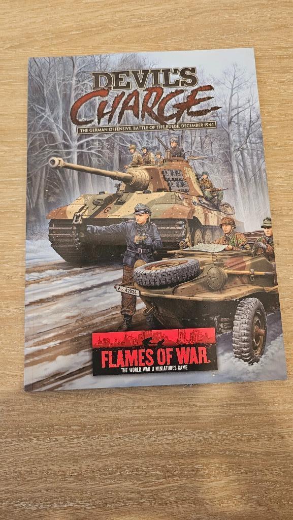 Flames of War Devil's Charge boek wargaming, Hobby en Vrije tijd, Ophalen, Nieuw, Historisch, Boek of Catalogus