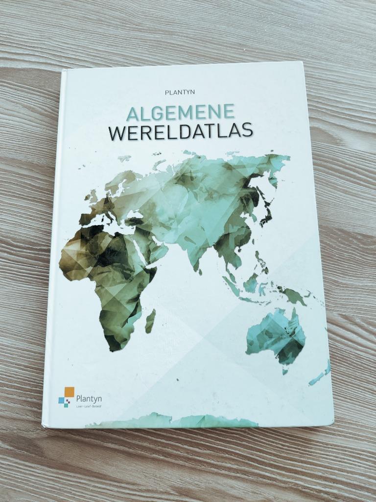Algemene wereldatlas plantyn, Boeken, Schoolboeken, Ophalen of Verzenden, Zo goed als nieuw, Aardrijkskunde, Plantyn