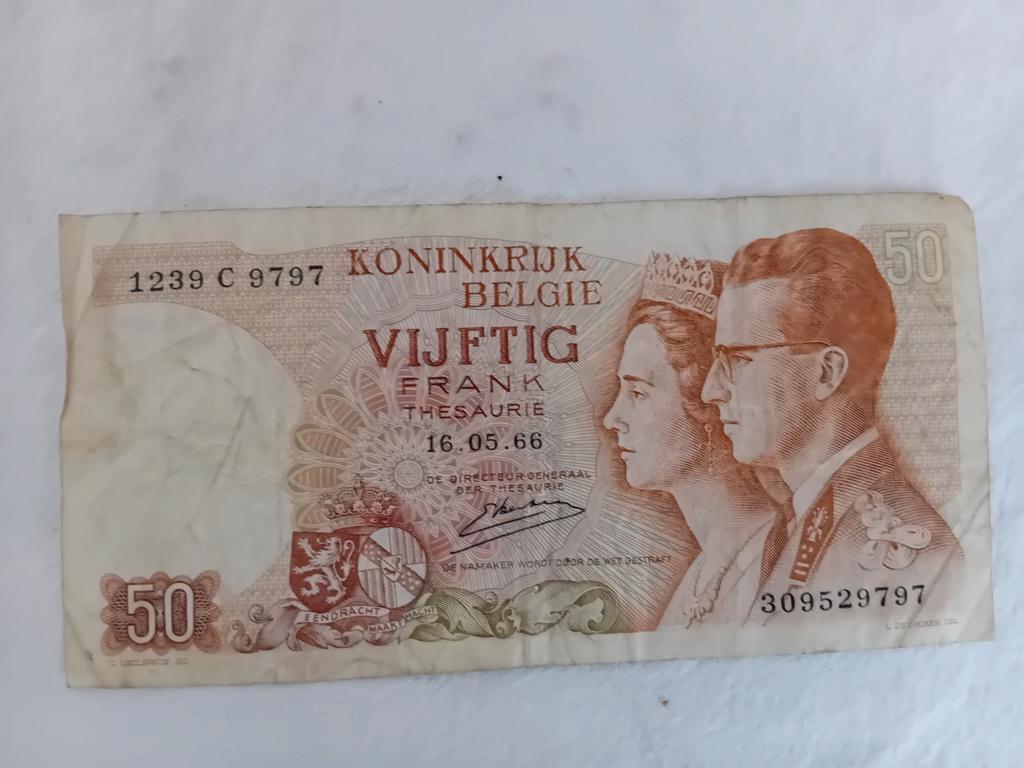 billet de 50 francs Belge 1964, Enlèvement ou Envoi, Billets en vrac