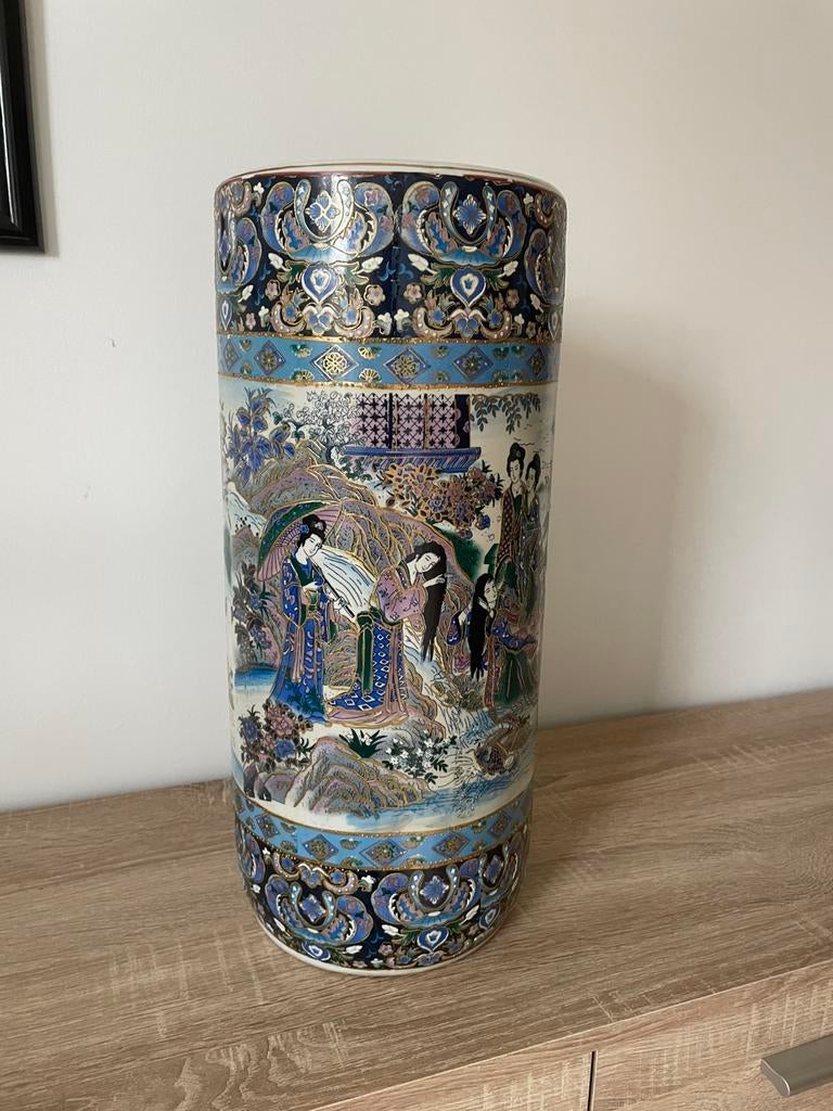 Joli vase -porte parapluie chinois en céramique, Antiquités & Art, Enlèvement