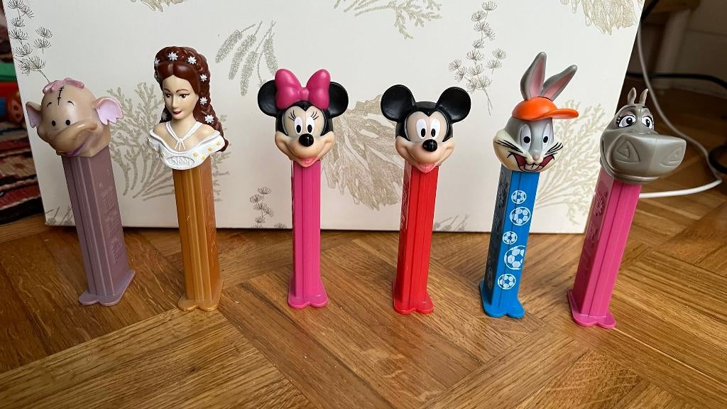 PEZ-dispensers Minnie Mouse, Mickey Mouse, Lollifant, etc, Ophalen of Verzenden, Gebruikt