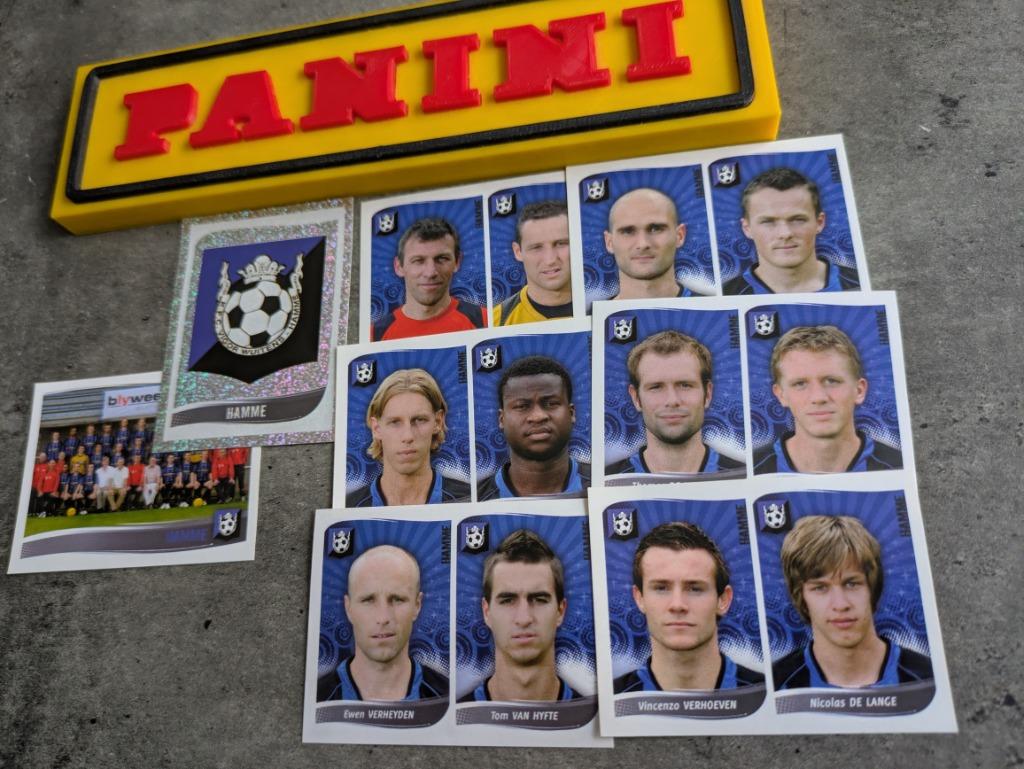 Panini football 2009 voetbal 8x HAMME  stickers 2009, Hobby en Vrije tijd, Stickers en Plaatjes, Nieuw, Verzenden