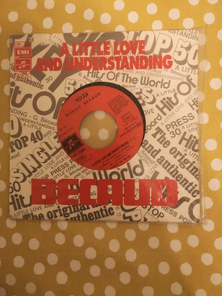 singel gilbert becaud:a little love and understanding, Gebruikt, 7 inch, Single, Dance
