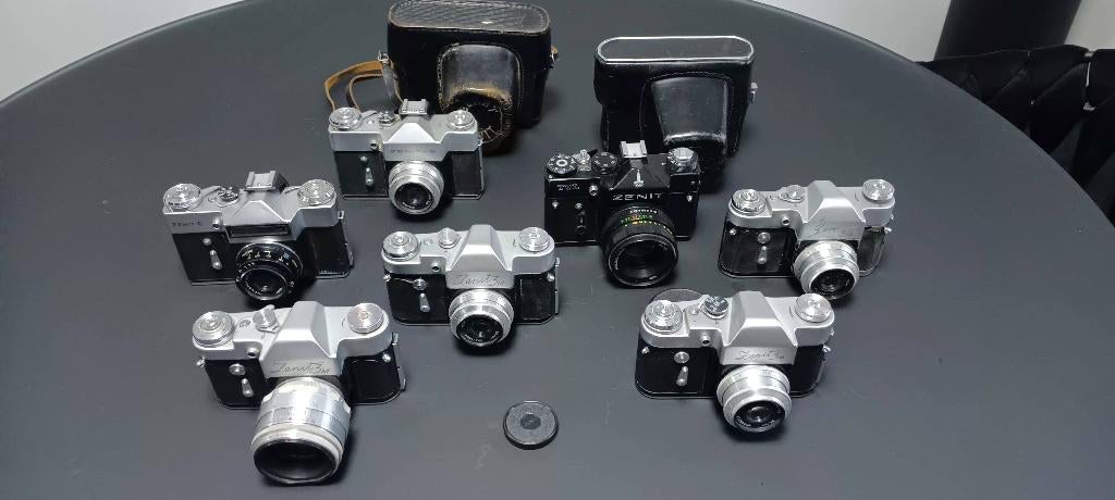 Zenit camera's lot 7 stuk, Enlèvement ou Envoi, Utilisé, Compact, Autres Marques