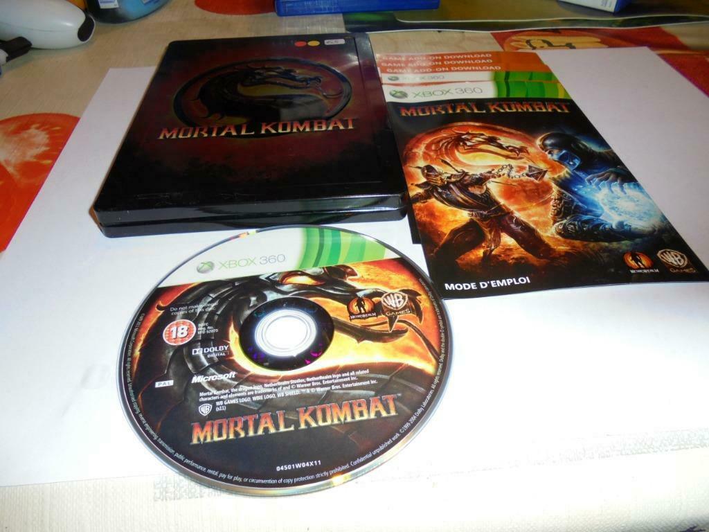 Xbox 360 Steel box Mortal Kombat (orig-compleet), Games en Spelcomputers, Games | Xbox 360, Gebruikt, Ophalen of Verzenden