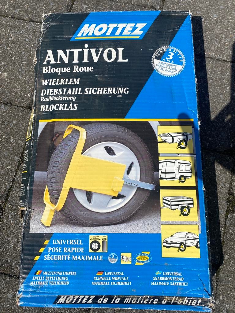 Mottez wielklem anti-diefstal, Auto diversen, Ophalen of Verzenden, Nieuw