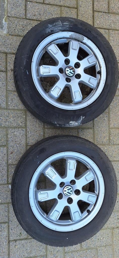2 jantes VW 6R Polo BlueMotion, Autos : Pièces & Accessoires, 15 pouces, Pneus et Jantes, Enlèvement, Utilisé