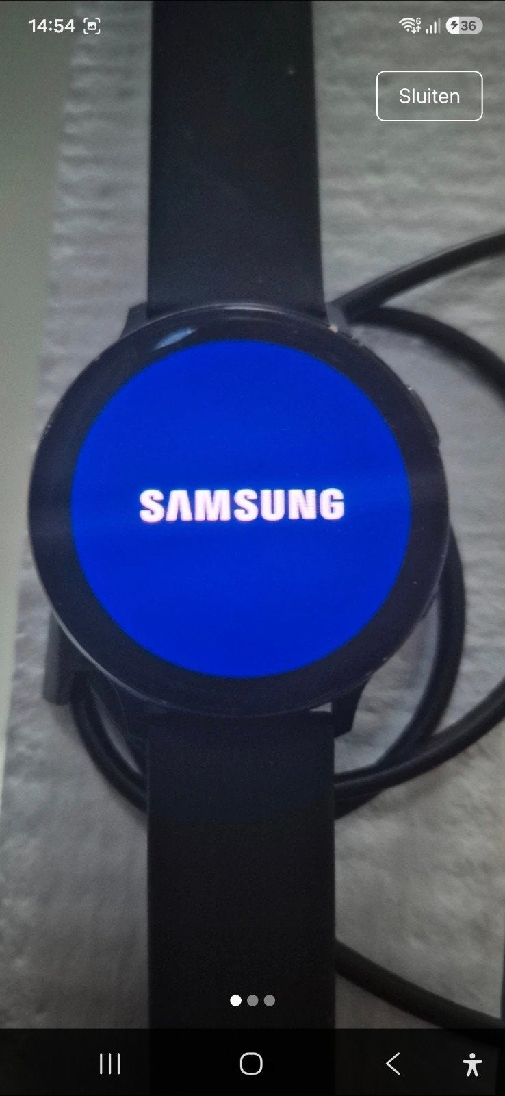 samsung smartwatch active 2, Handtassen en Accessoires, Gebruikt, Hartslag, Zwart, Ophalen of Verzenden