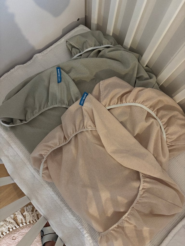 Hoeslaken babybed Aerosleep, 120 cm, Respirant, Comme neuf, Enlèvement