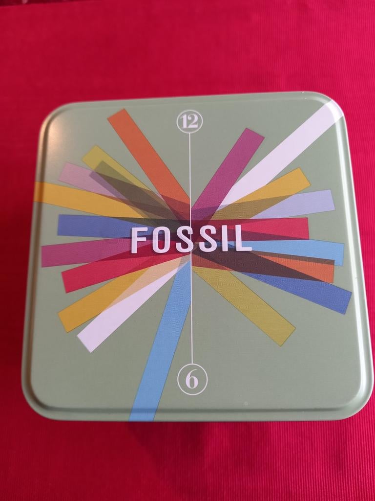 Fossil orineel vintage metalen horloge gift box, Ophalen of Verzenden