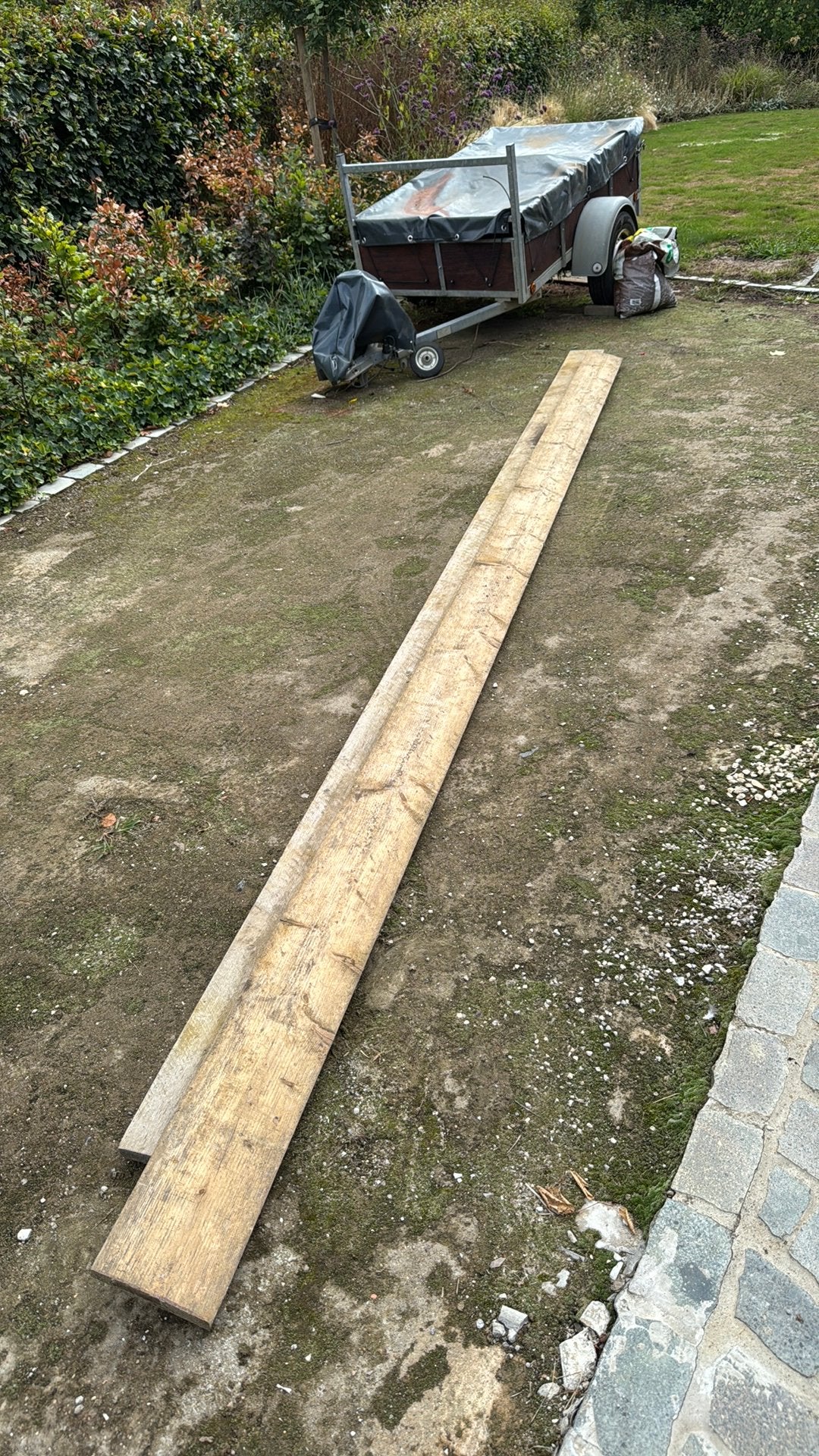 Planches en bois d'échafaudage 5 m, Bricolage & Construction, Bois & Planches, Enlèvement, Comme neuf