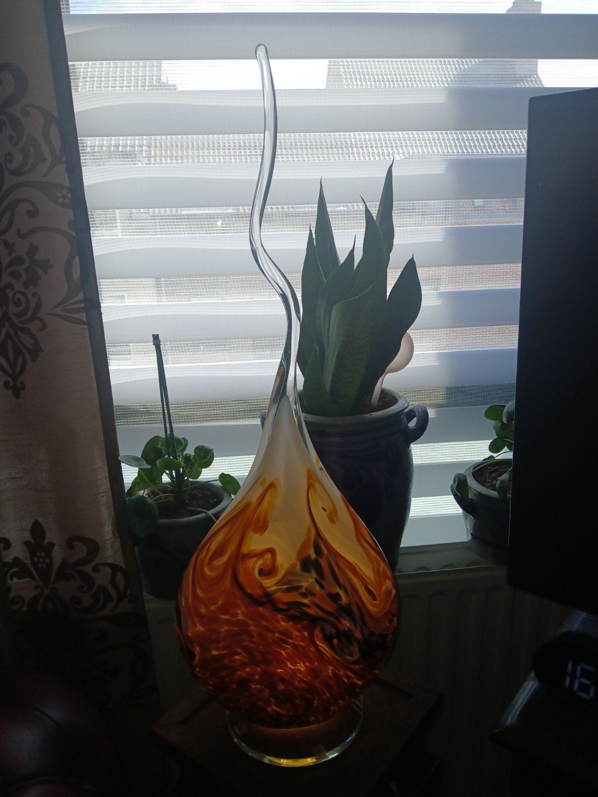 Exclusieve Mondgeblazen Kristallen Lamp "De Druppel", Ophalen