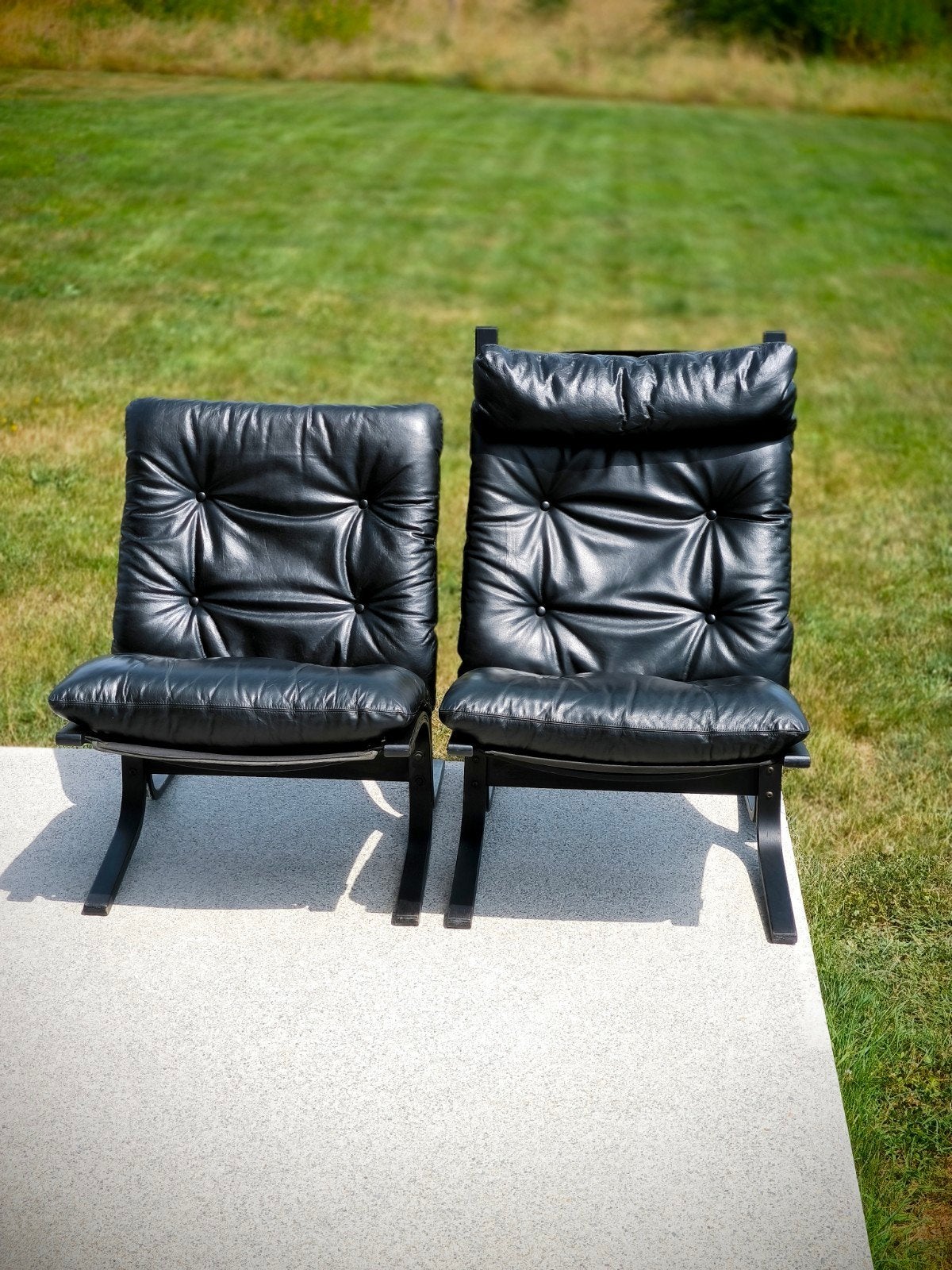 2 Siesta Ingmar Relling voor Westnofa Vestlandske, Noorwegen, Huis en Inrichting, Stoelen, Zo goed als nieuw, Twee, Hout, Leer