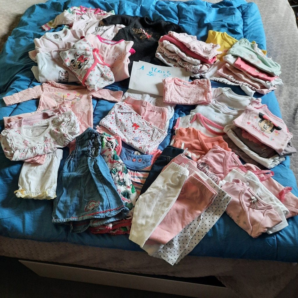 Lot vêtements fille 1 mois, Enfants & Bébés, Vêtements de bébé | Taille 56, Enlèvement, Comme neuf, Fille