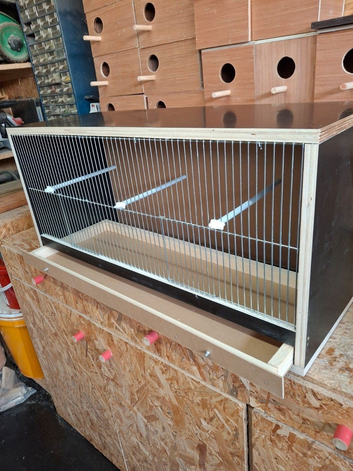 nieuw vogelkooi, Dieren en Toebehoren, Vogels | Hokken en Kooien, Ophalen, Nieuw, Hout, Vogelkooi