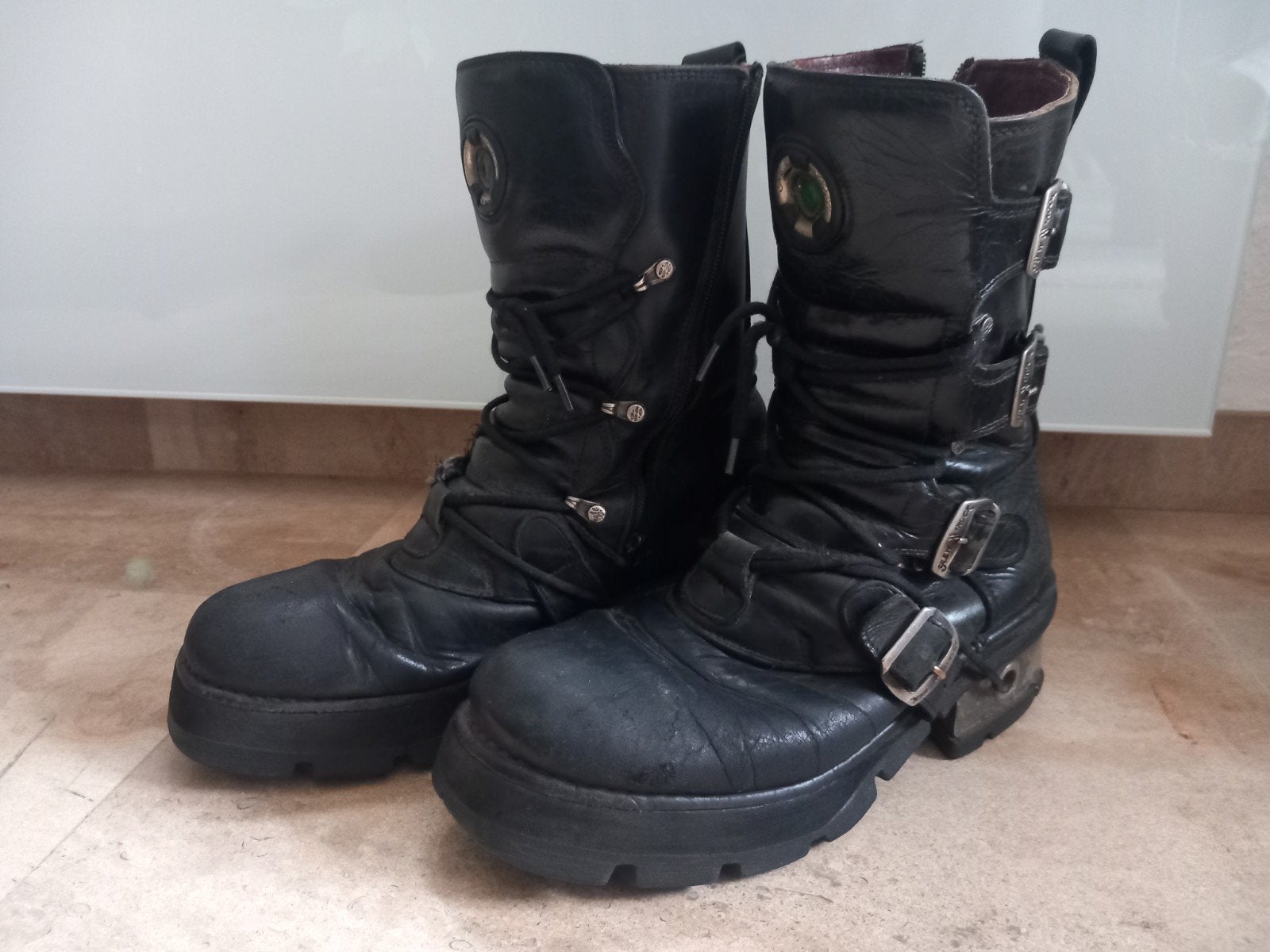 New Rock Steel heel boots Gothic Punk New Wave Schoenen, Kleding | Heren, Schoenen, Gedragen, Boots, Zwart, Ophalen of Verzenden