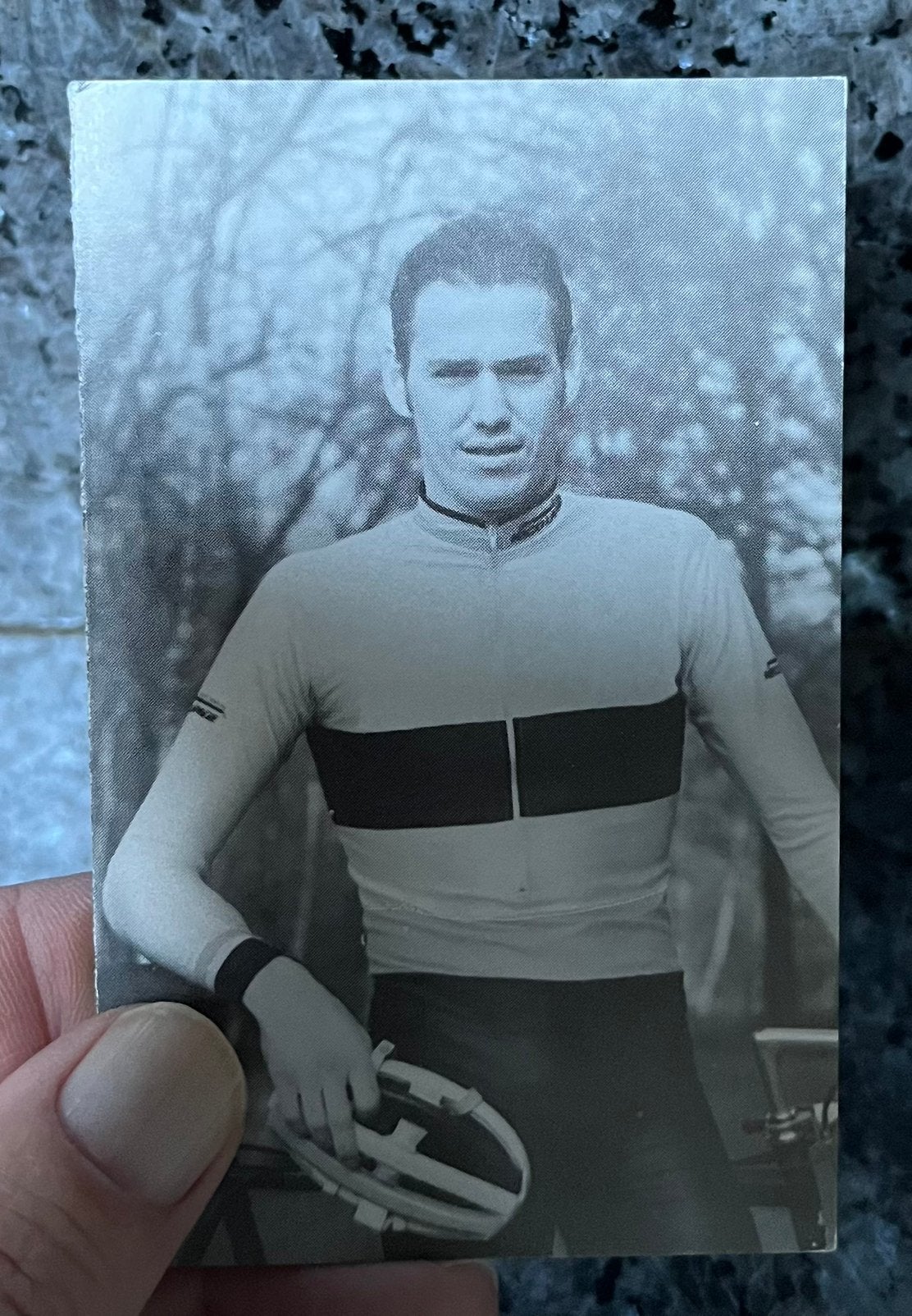Wielrenner Geert De Vlaeminck bidprent, Verzamelen, Ophalen, Zo goed als nieuw