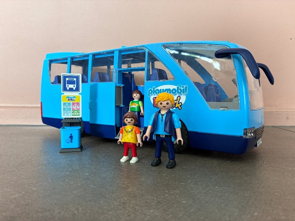 Playmobil bus, Kinderen en Baby's, Speelgoed | Playmobil, Ophalen, Complete set, Voertuig, Zo goed als nieuw