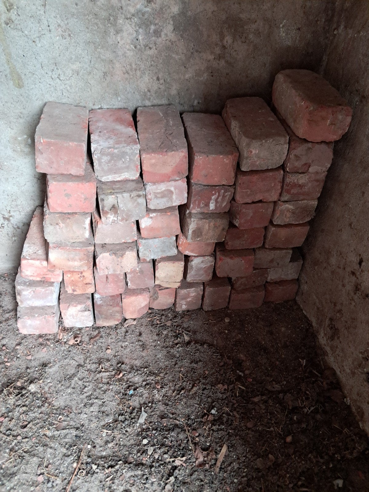 oude bakstenen 'dikke' maat 18x6,5x8, 45 st, Doe-het-zelf en Bouw, Ophalen, Bakstenen