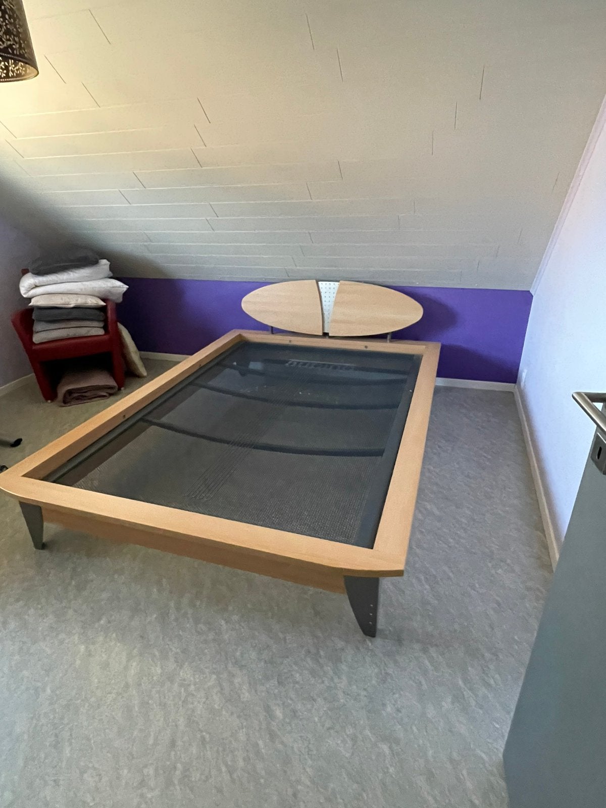 2 persoonsbed, Huis en Inrichting, Slaapkamer | Bedden, Ophalen, Tweepersoons, 140 cm, Zo goed als nieuw