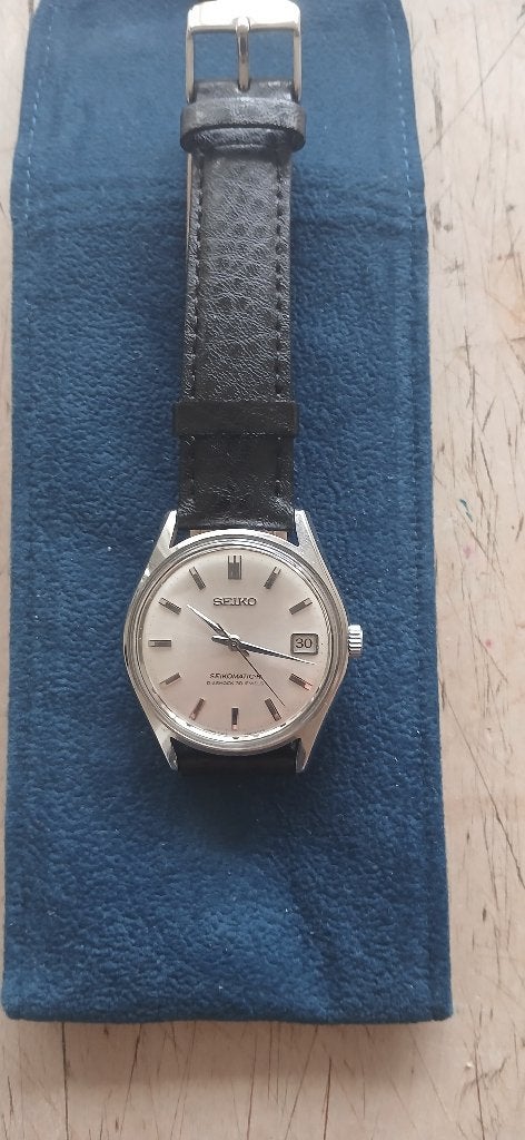 Vintage Seiko polshorloge (1966), Ophalen, Seiko, Leer, Staal