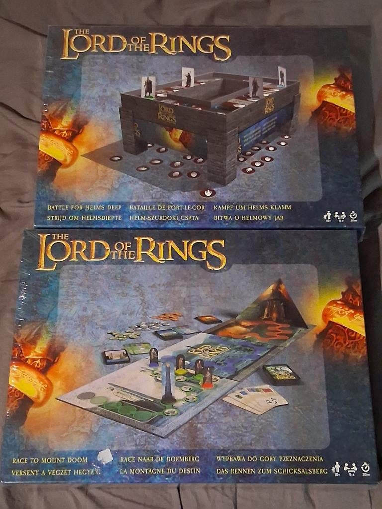 2 gezelschapsspelen Lord of The Rings,  nieuw in folie, Een of twee spelers, Ophalen of Verzenden, Nieuw