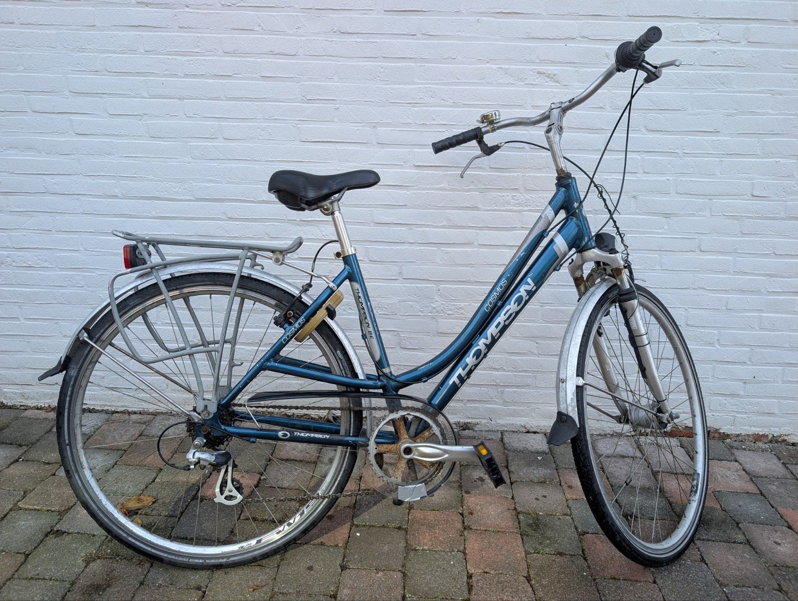 Vlot rijdende damesfiets, Gebruikt, Velgrem, Versnellingen, Ophalen