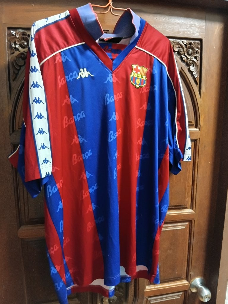 Maillot et short fc barcelone 1992 xl, Taille XL, Enlèvement, Utilisé, Maillot