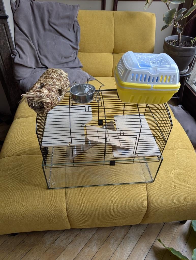 Hamsterkooi zo goed als nieuw!, Dieren en Toebehoren, Kooi, 60 tot 90 cm, Ophalen of Verzenden, Zo goed als nieuw
