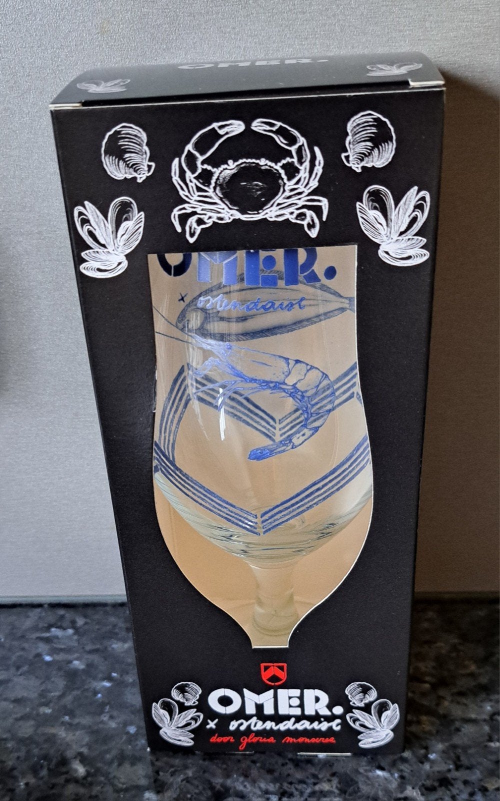 Omer glas, Verzamelen, Biermerken, Ophalen of Verzenden