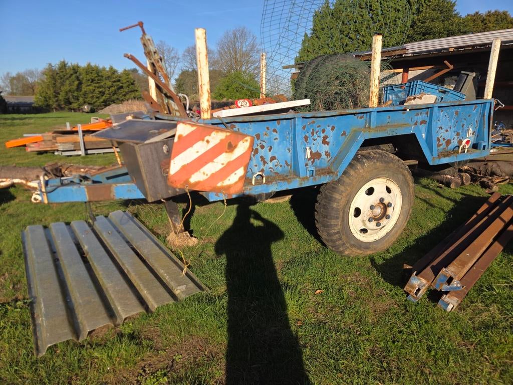 Kar tractor, Doe-het-zelf en Bouw, Transportwagens, Ophalen, Gebruikt, Transportkar