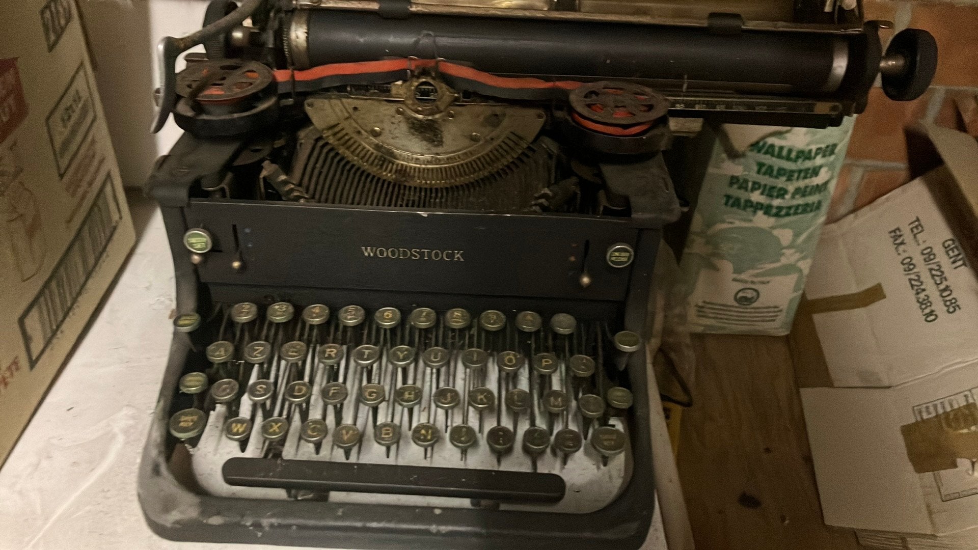 Woodstock typmachine antiek, Ophalen, Gebruikt