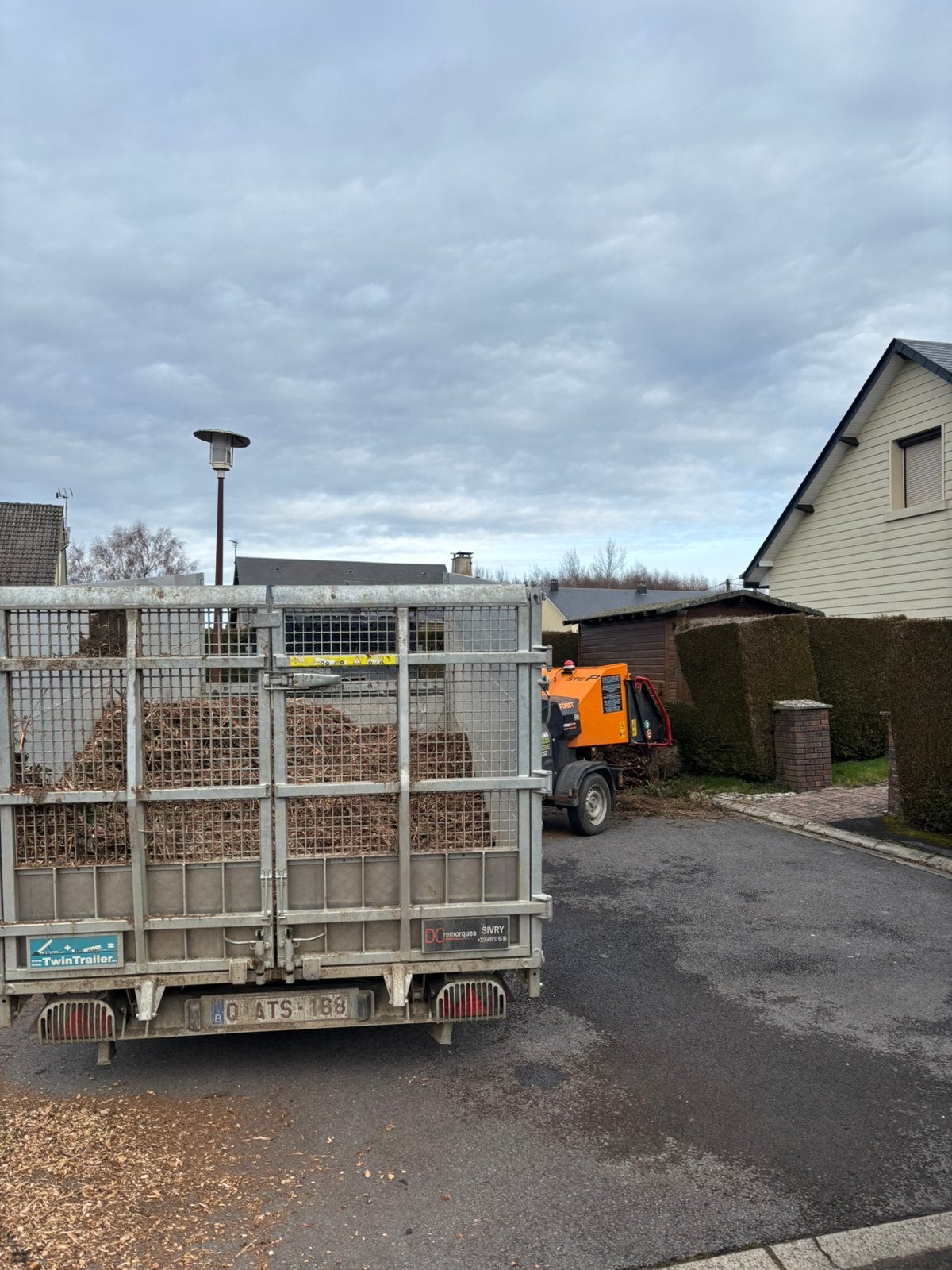 Tridax aanhangwagen met dubbele aanhangwagen, Auto diversen, Aanhangers en Bagagewagens, Zo goed als nieuw, Ophalen
