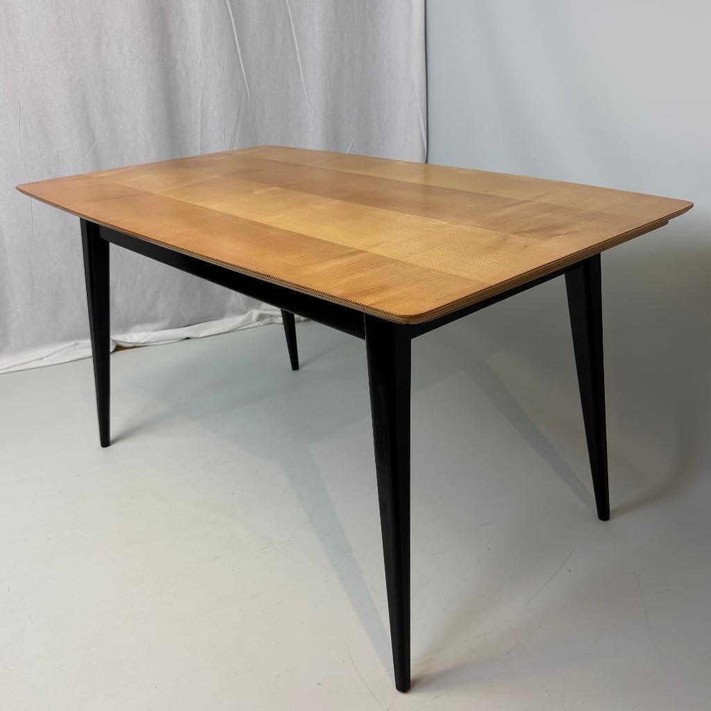 M2 uitschuifbare eettafel van Alfred Hendrickx voor Belform, Huis en Inrichting, Ophalen, Gebruikt, 200 cm of meer, 50 tot 100 cm