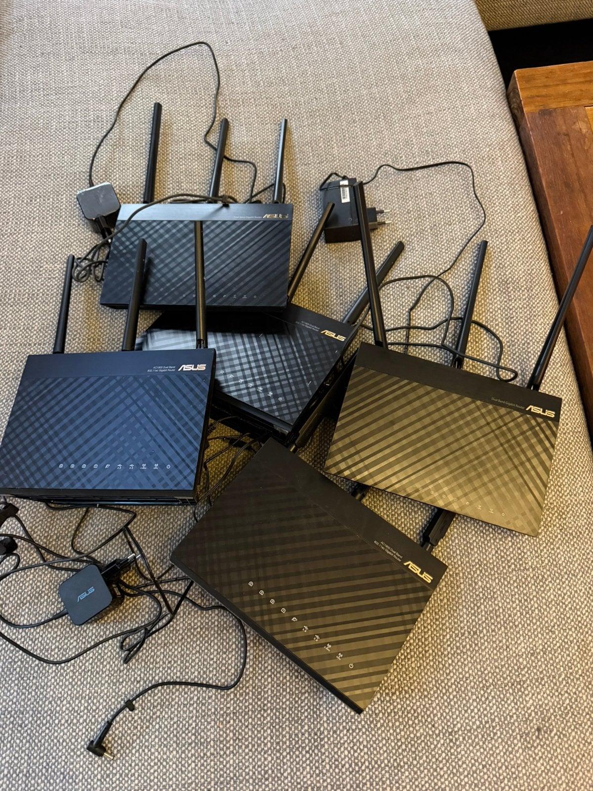 5x ASUS routers, Ophalen, Gebruikt