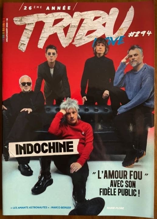 INDOCHINE - MAGAZINE TRIBU MOVE - FRANKRIJK, Verzenden, Zo goed als nieuw, Artiest, Indochine