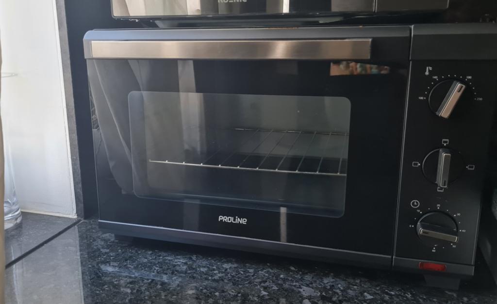 Proline 19L 1280W mini-oven in zwart en zilver, Oven