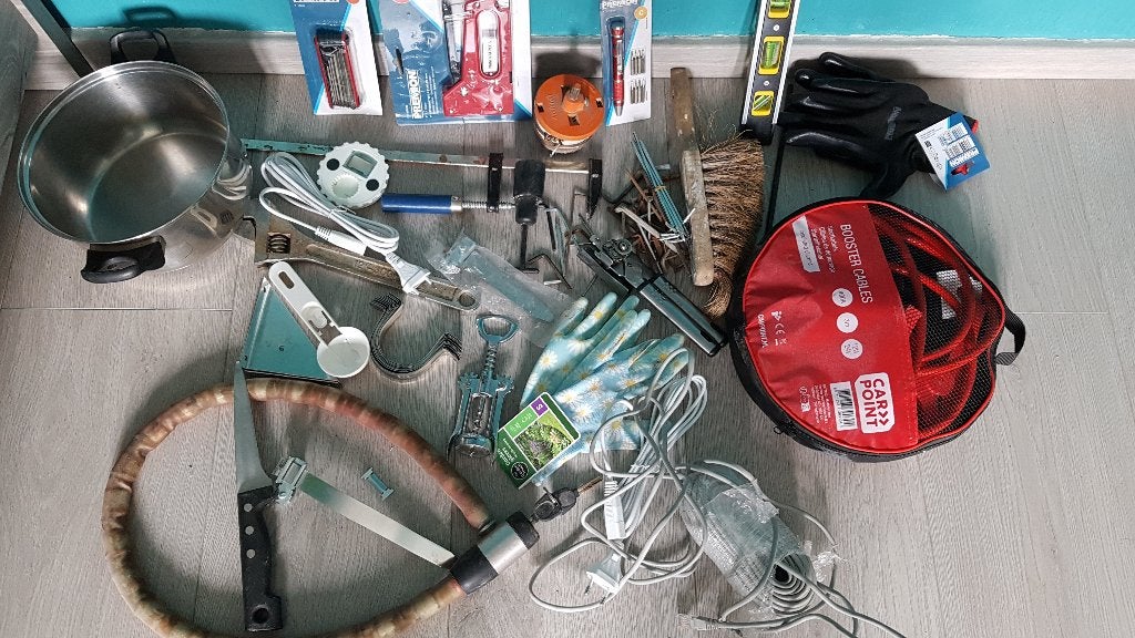 lot d'outils, cadenas vélos etc, Enlèvement, Comme neuf