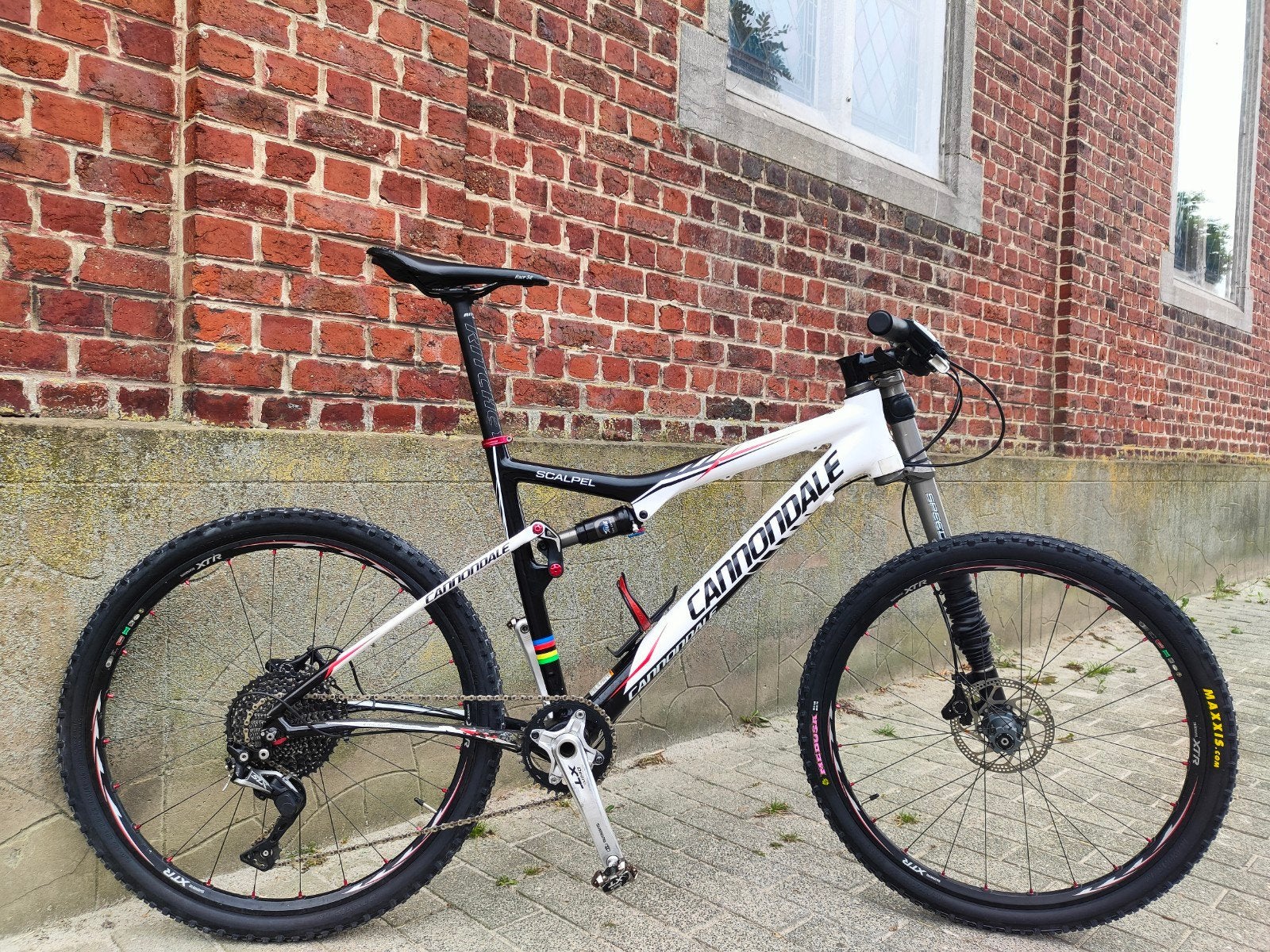 full suspension carbon mountainbike MTB VTT Cannondale Lefty, Fietsen en Brommers, Versnellingen, Zo goed als nieuw, Schijfrem